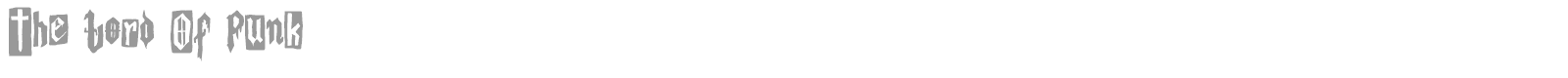 The Lord Of Punk font preview